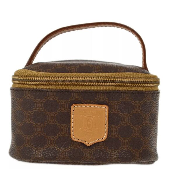 Celine Brown Macadam Vanity Handbag M 16 1 183020 - Picture 1 of 7